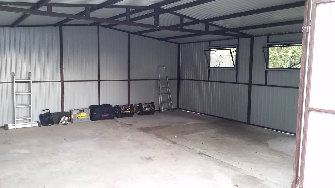 18x18ft Heavy Duty Metal Shed secure-garages.co.uk