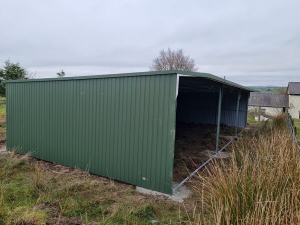 33ft x 17ft (10m x 5m) Metal Shelter/Carport in  Green Matt D6020 Colour #2